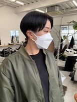 フィル(fil)&nbsp;刈り上げショート／地毛風ネイビー