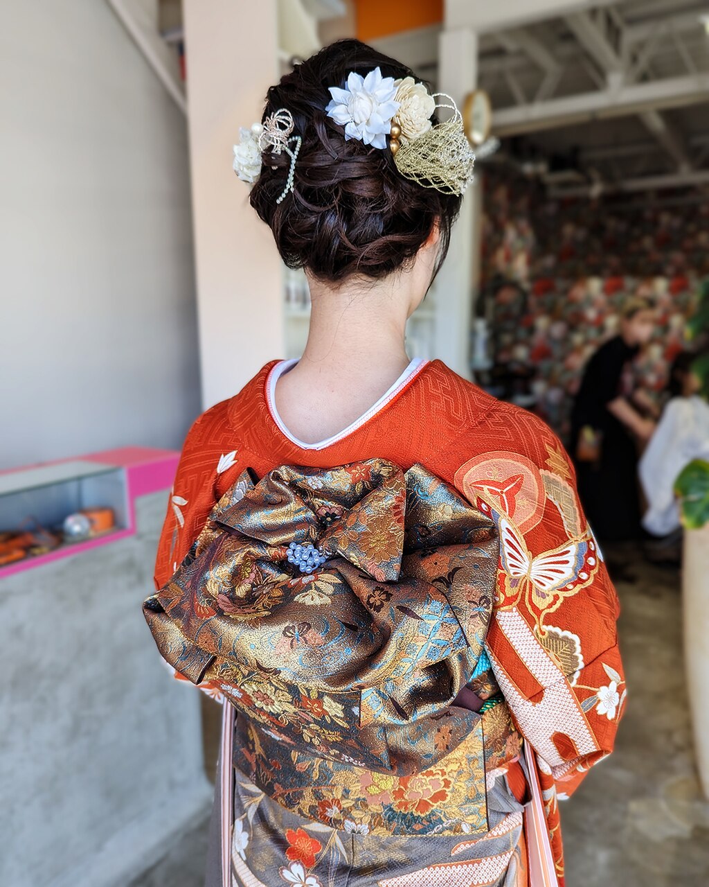 振袖着付け&ヘアセット：L179653904｜アンゼロ(UNZELO)のヘアスタイル