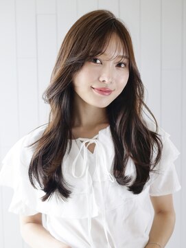 アイティーバイアルバム 八王子店(IT by ALBUM) くびれロング_グレーベージュレイヤーロング前髪パーマ_9626