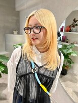 アドネ プライム(adne prime)&nbsp;ブロンドレイヤーカット　【ウルフ/栄/矢場町/ペールトーン】