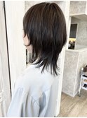 福山市Caaryネオウルフカット顔周りレイヤー20代30代40代50代
