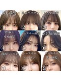 韓国ヘア　2wayバング  レイヤーカット くびれヘア  顔周り/