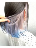 #インナーカラー#ハイトーン#ブルー