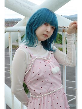 ヘアーアトリエ ラフェル(hair atelier Rafel) ターコイズブルー