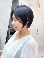 ミィ 浦和(mee) 透明感カラー ボブ 前髪 ショート カラー ブリーチ&ダブルカラー