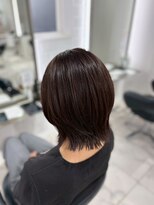 ヴァンカウンシル 一宮店(VAN COUNCIL)&nbsp;トレンド切りっぱなしボブ×艶感ダークブラウン