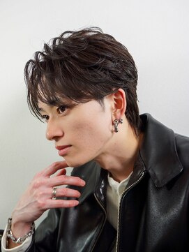 フェザーショート/フェザーパーマ/センターパート/名古屋/栄