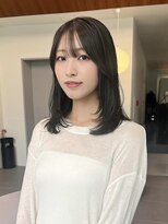 ローレンアオ(LOREN AO)&nbsp;着物ヘア/大人ガーリー/ダークアッシュ/似合わせカット/矢場町