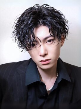Men's hair salon First 心斎橋店【4月上旬オープン(予定)】 《First》センターパートウェットパーマ