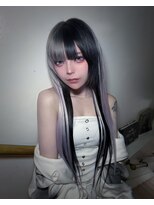 キイ 原宿 表参道(K.e.y)&nbsp;ホワイトカラー セクションカラー エクステ