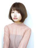 シースルーショートボブ