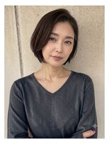 リーフ 三島店(LeaF)&nbsp;絶壁解消◎ひし形前下がりショートボブ