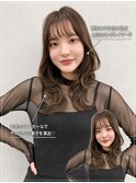 韓国風くびれロングレイヤー×透明感ブラウン/鴻巣