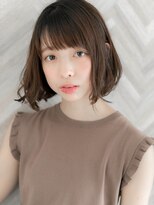 【ROMA】学生にもオススメ/ダークカラーココアブラウン/小顔ボブ