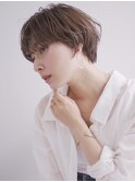透け感ショート イルミナカラー マッシュ