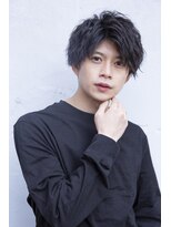 小久保style☆ブリーチなしアッシュかきあげニュアンスマッシュ