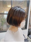 20代30代40代/大人可愛い/ナチュラルボブ/内巻きワンカール