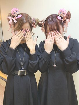 ディア(.eer) ライブヘアセット // *☆ リボン × お団子ツインテール  ☆*