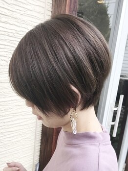 ノンヘアー(non hair)の写真/【東尾道駅から徒歩5分】骨格や髪質に合わせた高いカット技術が自慢！理想のショートでお洒落を楽しんで＊