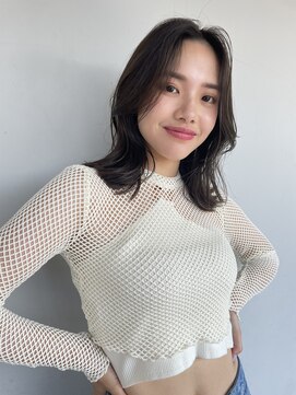 ノラキチジョウジ(NORA KICHIJOJI) #ミディアムヘア#20代30代#透明感カラー#カーテンバング