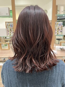 アッシュ 十日市場店(Ash) 大人のツヤ髪 赤味ピンクカラー