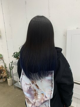 ユイツ グラデーションカラー×ネイビーブルー