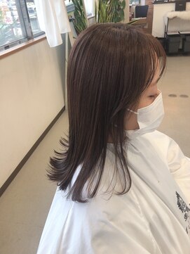 ヘアアンドメイク ムーア(Muuua) ロブ 外ハネstyle