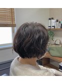 ふわクシュ無造作ショート大人パーマふんわり【カミケン清明店】
