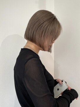 トレンチ(TRENCH) グレージュ×ボブ　　　　　TRENCH