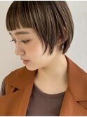 ボブ/顔まわりレイヤー/ショートバングボブ
