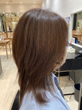 ビーズカラー イオンタウン米沢駅前店 根元ふんわり♪ナチュラルブラウン8トーン/5