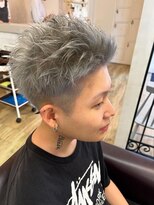 ジュエ ヘアー デザイン(Jue hair design)&nbsp;ハイトーン/シルバー/ショート