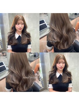 ザ パス 大名店(the path) 【ブリーチなしで作る】透明感ベージュ+レイヤーカット