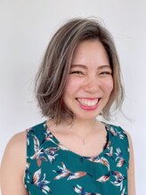 ユウ 香久山店(U) 【UHair】ヘルシーデザインハイライトボブ★20代/30代/40代/50代