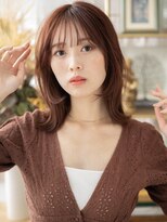 カバーヘア ブリス 戸田公園西口店(COVER HAIR bliss) ミルクティーピンクくびれミディレイヤーc6戸田公園20代30代40代