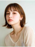 くびレイヤーエモージュグレージュカラーくびれショート/吉祥寺