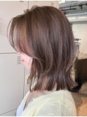 ゆる巻きモテ髪色気レイヤーロングハイライトカラー