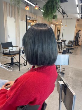 グランデュール 東静岡池田店(GRANDEUR) 東静岡ショートボブくびれショートイルミナカラー顔周りレイヤー