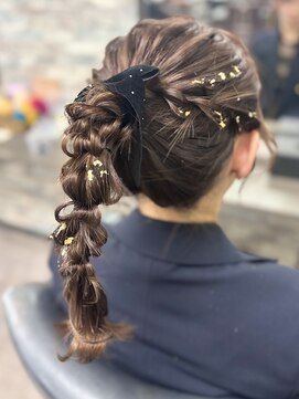 編みおろしポニー♪♪