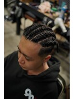 フォーコーナーズカットショップスリーセント 栄(FourCornersCutShop 3/cent)&nbsp;コーンロウ