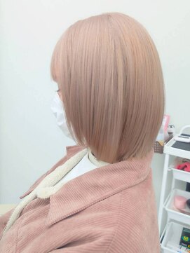 エニフォーイーストハム(Eni for eastham) ケアブリーチ/ハイトーンホワイトベージュ/ボブ