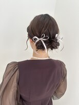 アミューズ(amuse)&nbsp;お呼ばれリボンハーフツイン