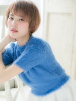 クオーレ ヘア アンジュ 水戸店(CUORE HAIR ange)&nbsp;*ange水戸*…個性的カラー＆ひし形シルエットの丸みショートa