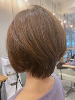 グラッシー センター北店(GLASSI)&nbsp;ひし形ショートボブ外ハネボブネオウルフアッシュブラウン☆