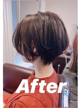 40代 辺見えみりさん風ショートボブ ショートボブ ボブ神戸 L ボニークチュール Bonny Couture のヘアカタログ ホットペッパービューティー