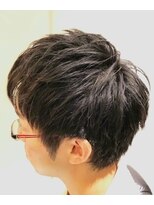 エヌドットバーバー ギンザ(N.BARBER GINZA) ソフト束感×ナチュラルショート　/黒髪/爽やか/ビジネス/ウルフ