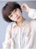 アンニュイマッシュショートマロンベージュAラインボブ_28144