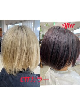 ヘアアンドメイク ジェイジェニック(HAIR&MAKE J GENIC) ＣＴＦカラー（ノンジアミン
