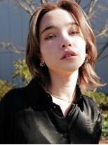 セシルヘアー 高槻店(Cecil hair)&nbsp;ミディアムウルフ_ボブルフ_ショコラベージュ