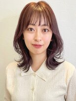 ニューラインギンザ(New-Line 銀座) [中野莉子]ワンカール韓国くびれヘア大人ミディアム1
